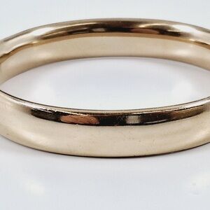 Antique Foster Bailey F&B PAT Gold Filled Hinge Bangle Bracelet 1890s Victorian